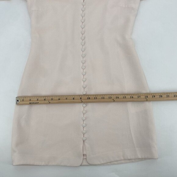 Club Monaco Light Pink Mymie Button Front Mini Dress Size 2 - Picture 12 of 14